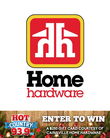 Enter to Win a $250 Gift Card to Cainsville Home Hardware